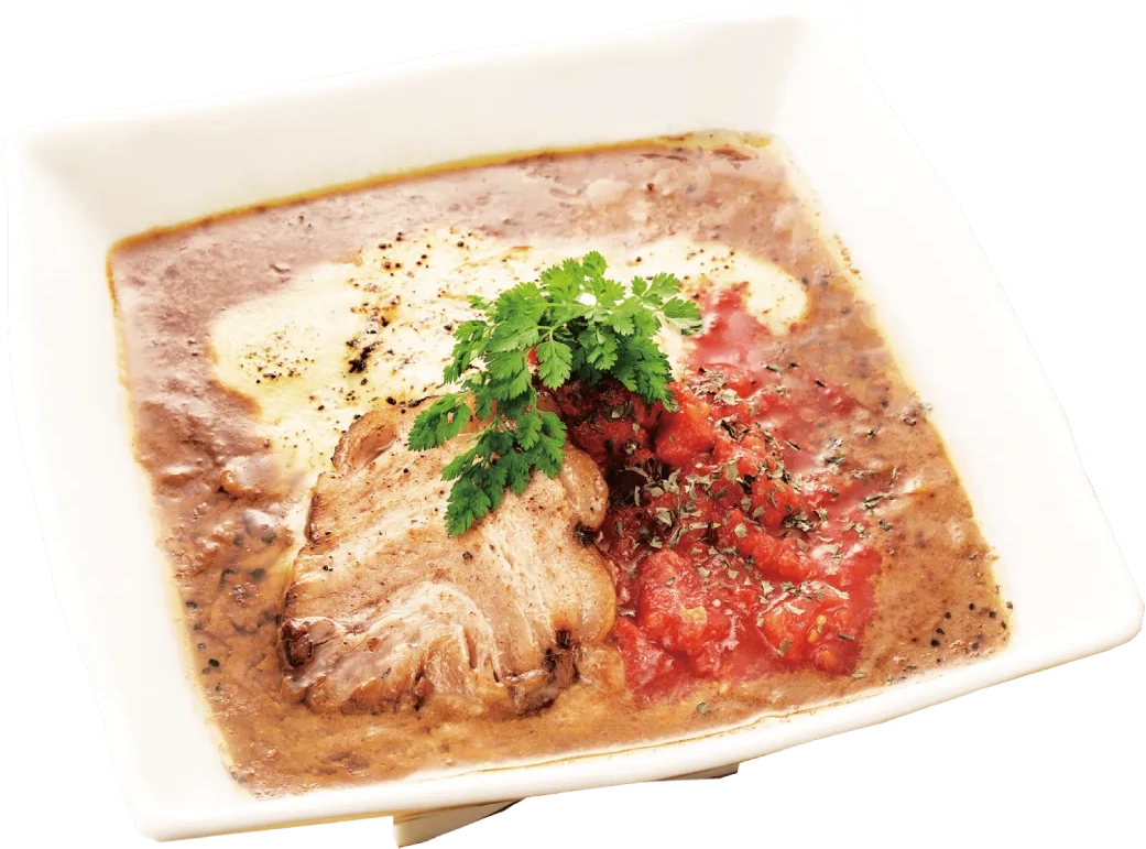 ふわとろチーズのトマトカレー麺